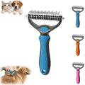 Pet Pro Grooming Tool, 2-in-1 Deshedding Dog Brush by uphrgmd