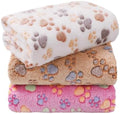 LINENLUX Dog Blankets 3-Pack, Super Soft Fluffy Fleece Pet Throw Warm by LINENLUX