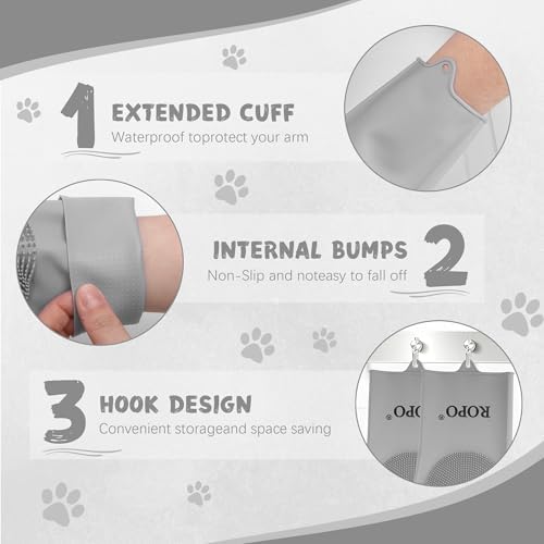 ROPO silicone gloves for pet grooming, and massage - Image 6