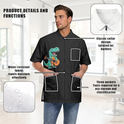 Waterproof Smock, Professional Design Water & Hair Proof - Image 6