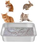 Kichwit Stainless Steel Cat Litter Box, Kitten Litter Tray by Kichwit