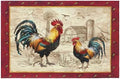 Giwawa Farm Rooster Bath Rug Red Rustic Chicken Bathroom Mat Absorbent Bath by Giwawa