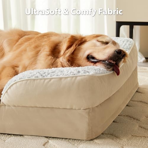LEXTRO Washable Orthopedic Dog Bed, Waterproof Couch - Image 2