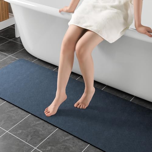 Extra Long Bath Rugs 59x17-Diatomaceous Earth Bath Mats by Earcu