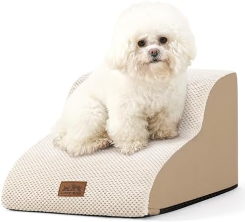 COZY KISS Dog Stair for Small Dog 11.8" H, 2 Step Pet Ramp for Chair by COZYKISS