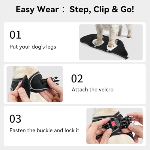 Joytale Step-in Dog Harness, Soft Breathable Mesh - Image 3