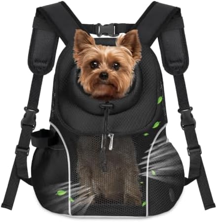 WOYYHO Pet Dog Carrier Backpack, Ventilated Mesh Small Dog Front Backpack by WOYYHO