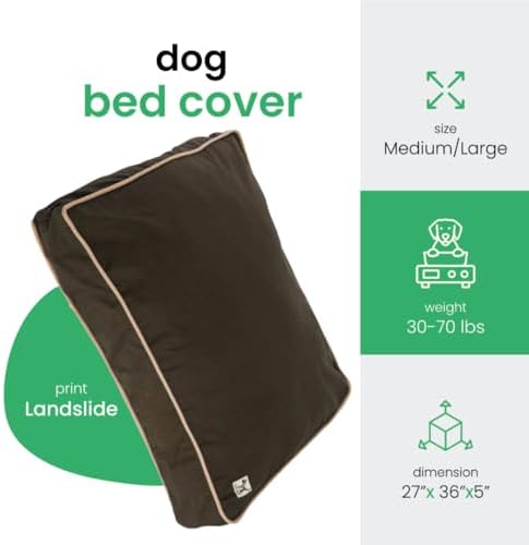 Molly Mutt Dark Brown Dog Bed Cover, Non-Toxic & 100% Cotton - Image 2