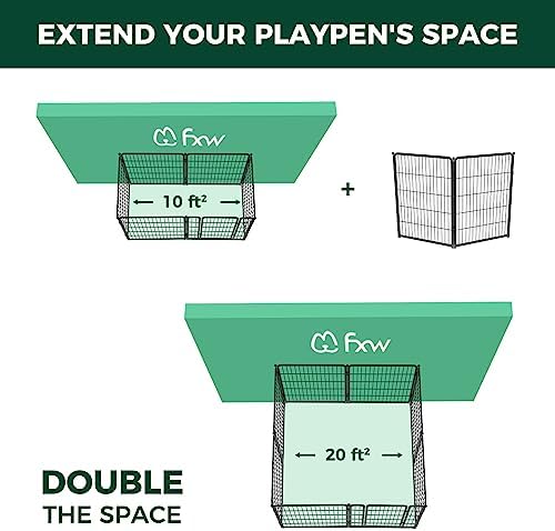 FXW Homeplus Indoor Dog Playpen, 2 Panels, - Image 2