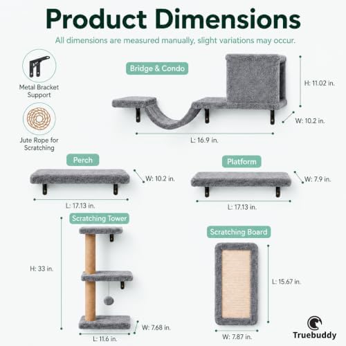 5-in-1 Cat Wall Shelves - Image 2