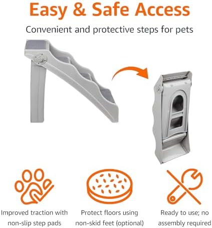 Amazon Basics Foldable Non-Slip Pet Stairs - Image 2