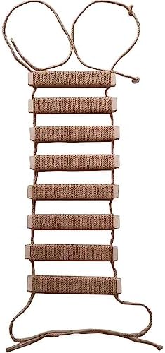 Outdoor Cat Tree with Wall Climbing Bridge & Rope Ladder - 20in Hemp Rope Cat by AGRICUE