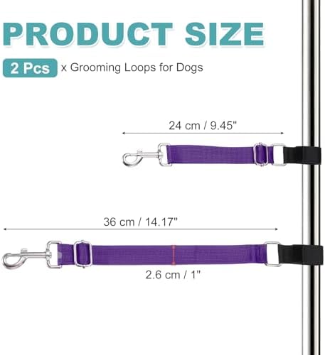 2Pcs Dog Grooming Loop, Adjustable - Image 2