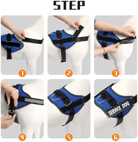 MUMUPET Service Dog Vest, No Pull & Reflective Dog Harness - Image 6