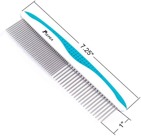 Pet Comb for Dogs and Cats, Stainless Steel Teeth Detangling Grooming Comb - Image 2