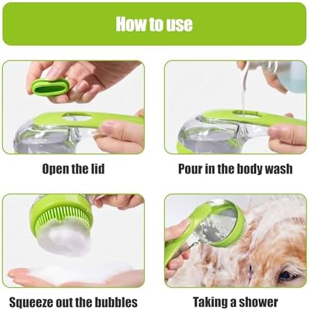 5PC pet grooming bath brush set - Image 4