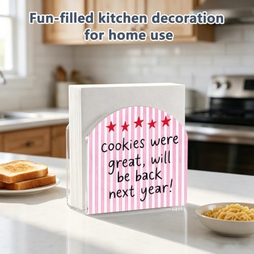 Cookie Review Print Acrylic Napkin Holder - Image 3