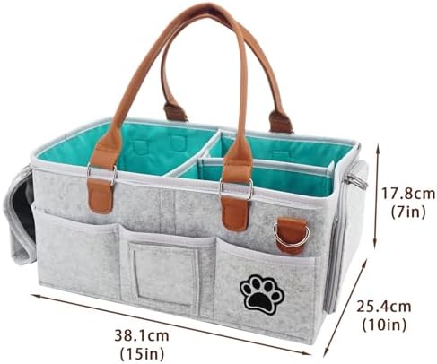 Felt Dog Grooming Bag, Portable Tote Bag - Image 5