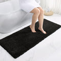 Disolla Black Bathroom Rugs 24x48, Non-Slip Plush Thick Bath Mat by Disolla