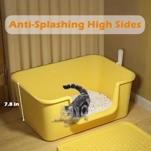 Large Cat Litter Box with High Sides - Image 3