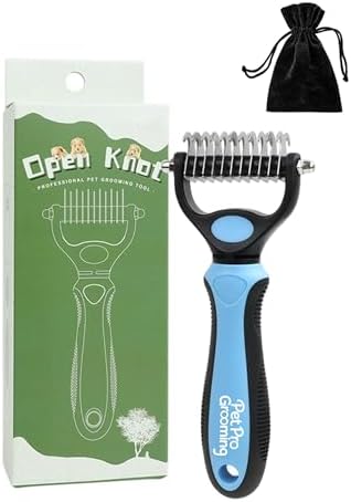 Tool, 2-In-1 Double-Sided Grooming Tool, Pet Shedding Remover Rounded-Tooth Comb by Unknown