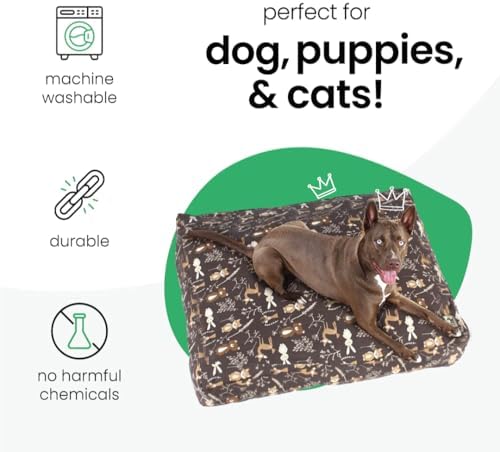Molly Mutt Dark Brown Dog Bed Cover, Non-Toxic & 100% Cotton - Image 3