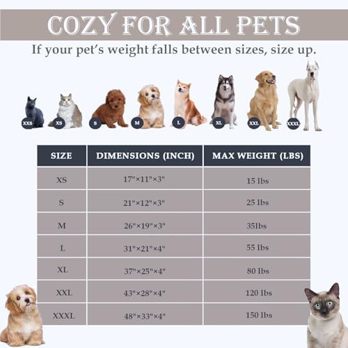 Washable Calming Dog & Cat Bed for Ultra Large Small Medium Size Pet - Image 4