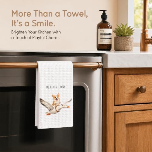 Pembroke Welsh Corgi Kitchen Towels, Cute Tea Towel - Image 3