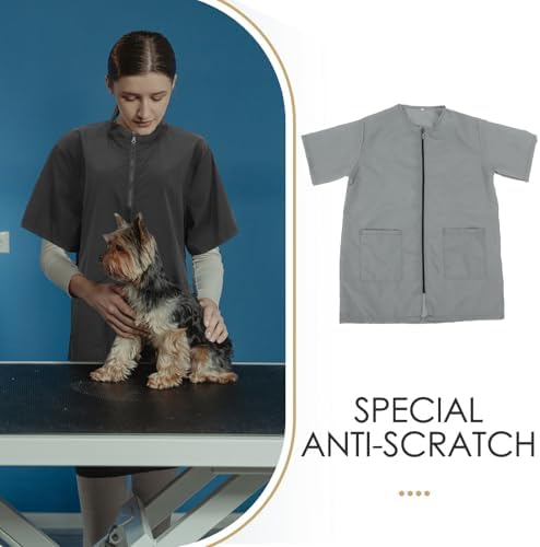 Waterproof PET Grooming Workwear Apron, Anti Static Polyester Long Sleeve - Image 3