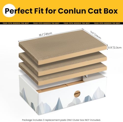 Conlun Cat Scratcher Heavy-Duty Double-Sided Cardboard Pad - Image 2