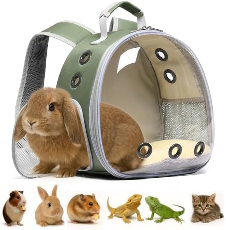 Bunny Carrier, Guinea Pig Carrier, Small Animal Carrier Backpack by Hcupet