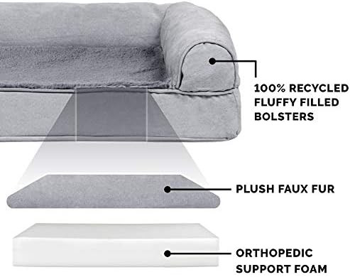 Furhaven Orthopedic Dog Bed for Large Dogs w/ Removable Bolsters & Washable - Image 4