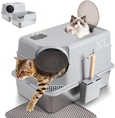 Stainless Steel Litter Box by EGMEHOADaddscolortoyourhome