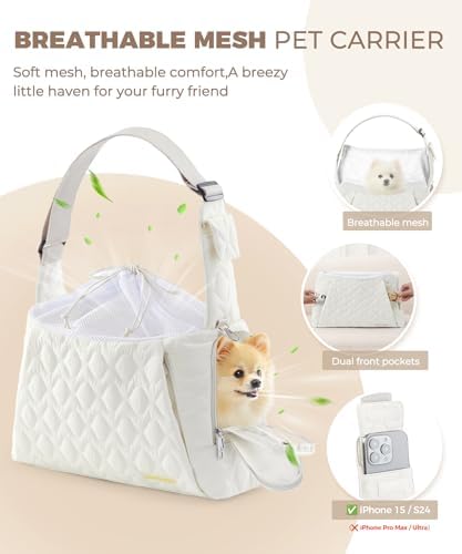 JourCraf Dog Carrier Sling for Small Dogs, Front Cat Sling & Cats Up to 15 lbs - Image 5