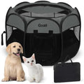 Goozii Portable Dog Playpen for Large Dogs, Collapsible Puppy Pet Cat Playpen by Goozii