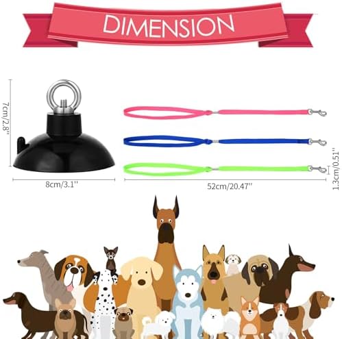Frienda 4 Pcs Dog Bathing Tether Grooming Leash - Image 2
