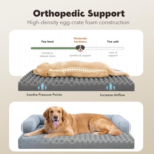 MEKIY XXL Orthopedic Waterproof Dog Bed - Image 4