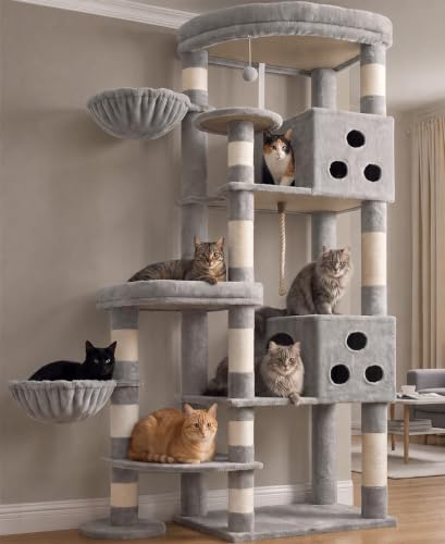 Gitelsnour Cat Tree Tower, Sturdy Structure by Gitelnour