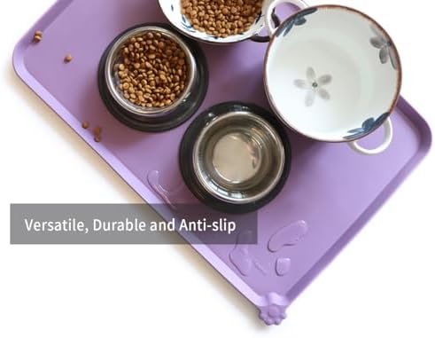 Hoki Found Large High-Sided Silicone Pet Food Tray - Image 4