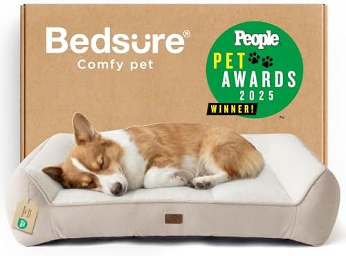 Bedsure SupportMax® Extra Thick Orthopedic Dog Bed Medium Size Dog by BEDSURE