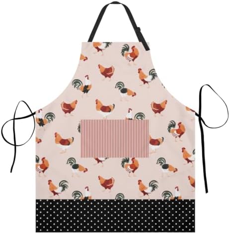 Art Apron with Pocket for Women Men by DZGlobal
