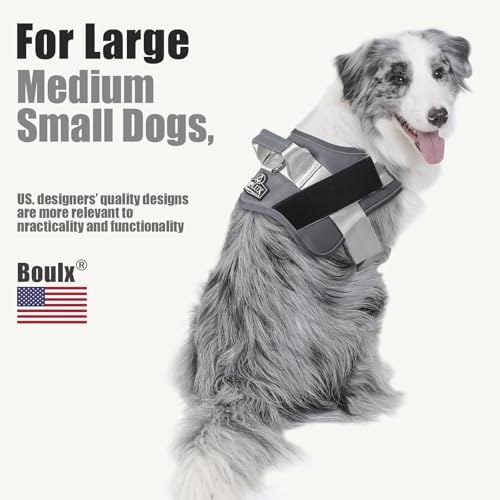 Bolux Dog Harness, No-Pull Reflective Dog Vest, Breathable Adjustable Pet - Image 5