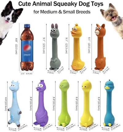 SCHITEC Squeaky Dog Toys, Squawking Latex Toy - Image 6