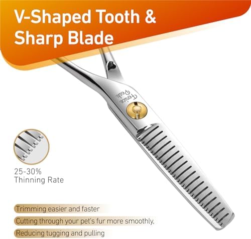 5'' Small Thinning Scissors Lightweight Dog and Cat Grooming Scissors - Image 4