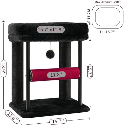 Hey-brother Cat Tree, Sturdy Tower - Image 3