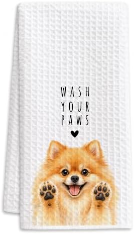 Pom Kitchen Towel, Hand Towel, Pomeranian Gifts by Buildinest