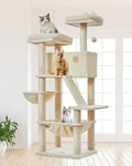 Taoqimiao Sturdy Cat Tree, 58In Cat Tower by Taoqimiao