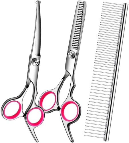 FAIGEO Dog Grooming Scissors Kit, Premium Stainless Steel Dog Shears - Image 2