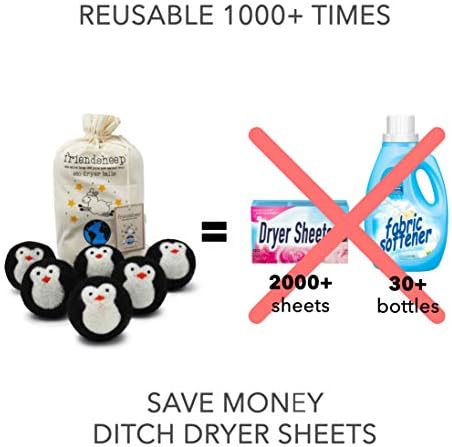 Friendsheep Wool Dryer Balls, Organic Reusable Fabric Softener Alternative - Image 2