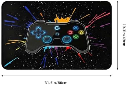 Game Joystick Bath Mat Non-Slip Soft Microfiber Bathroom Rugs Washable Bathmat - Image 3